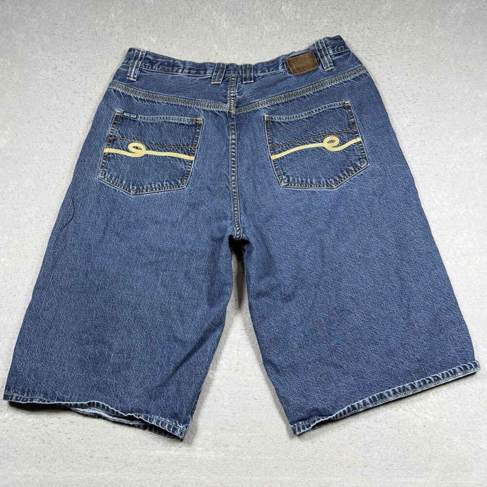 VTG ECKO UNLTD. Jean Shorts Baggy Fit Dark Wash Denim Men’s 40 Y2K 100% Cotton